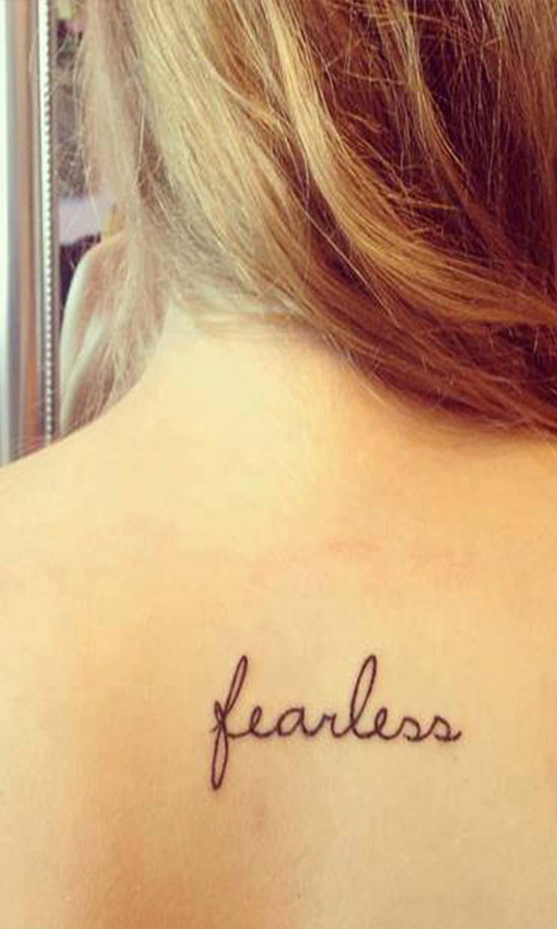 Buy Fearless Temporary Tattoo set of 3 Online in India - Etsy