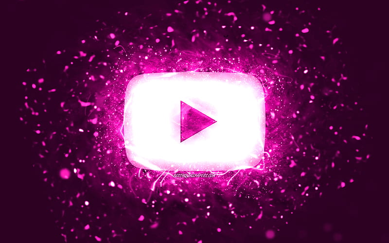 Youtube purple logo, purple neon lights, social network, creative, purple  abstract background, HD wallpaper | Peakpx