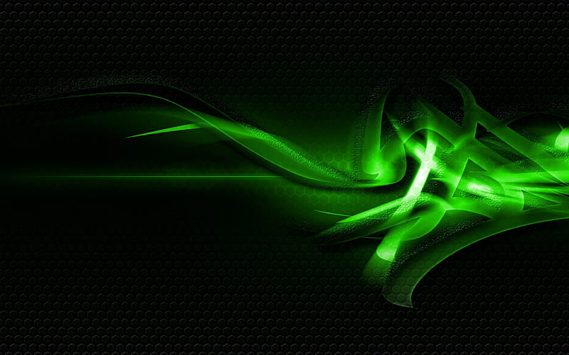 Black And Green, Cool Black and Green, HD wallpaper
