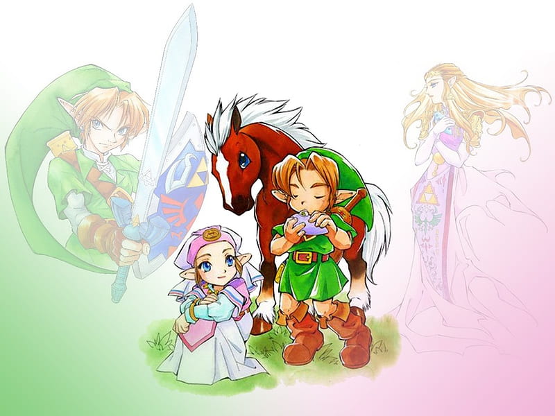 Cute Link & Cucco Zelda Desktop & Mobile Wallpaper By Cpuentesdesign -  Kawaii Hoshi