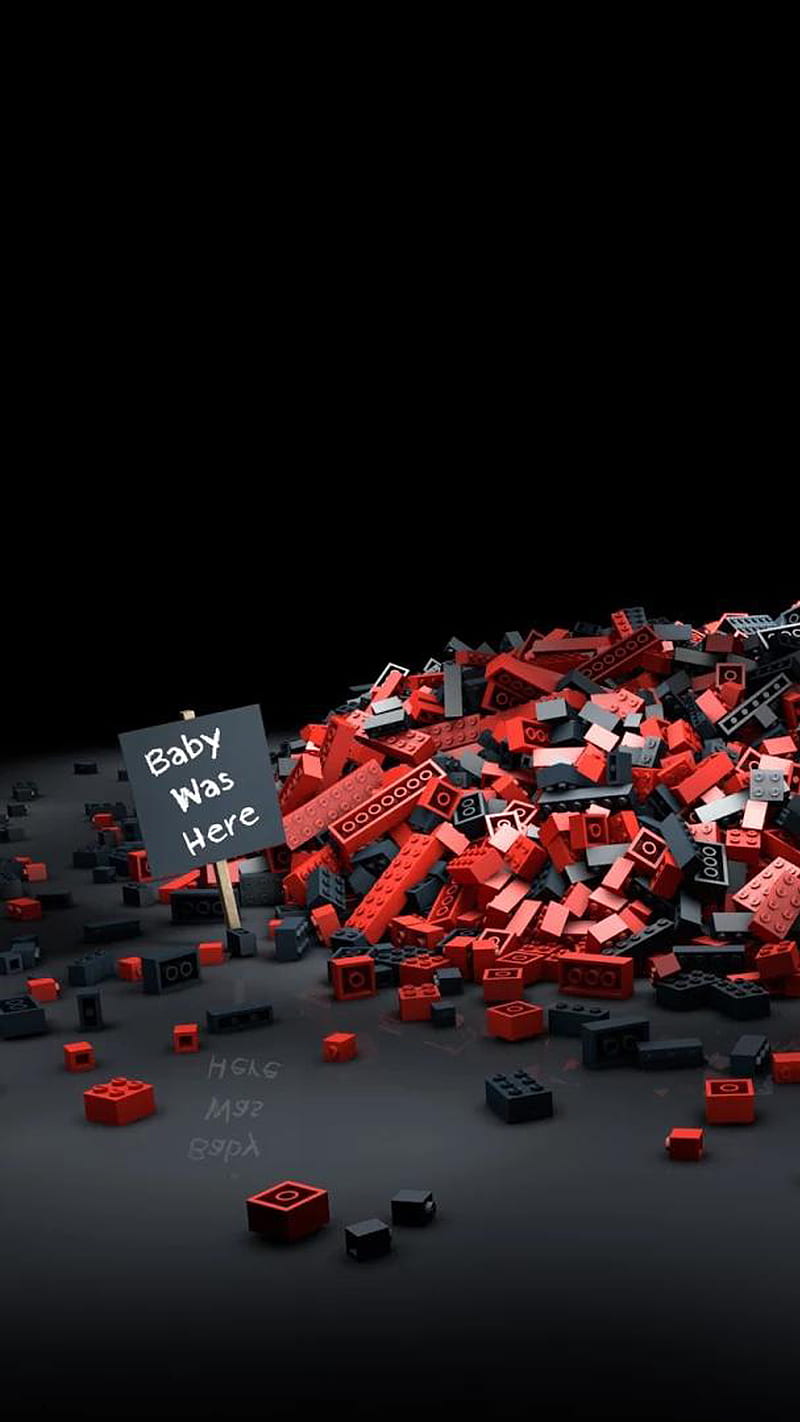 mess, baby, black, game, lego, red, words, HD phone wallpaper