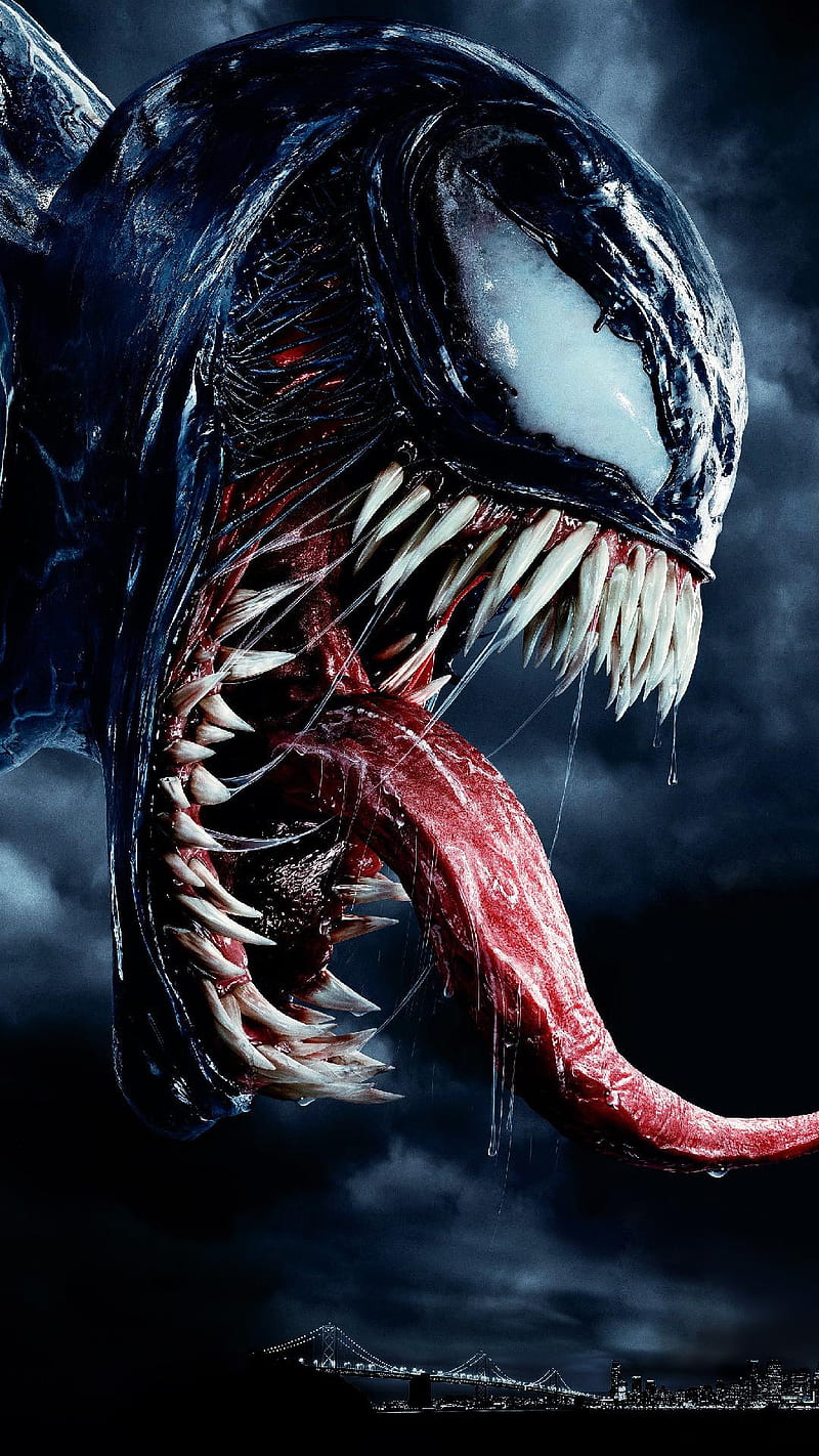 Venom, tongue, teeth, HD phone wallpaper