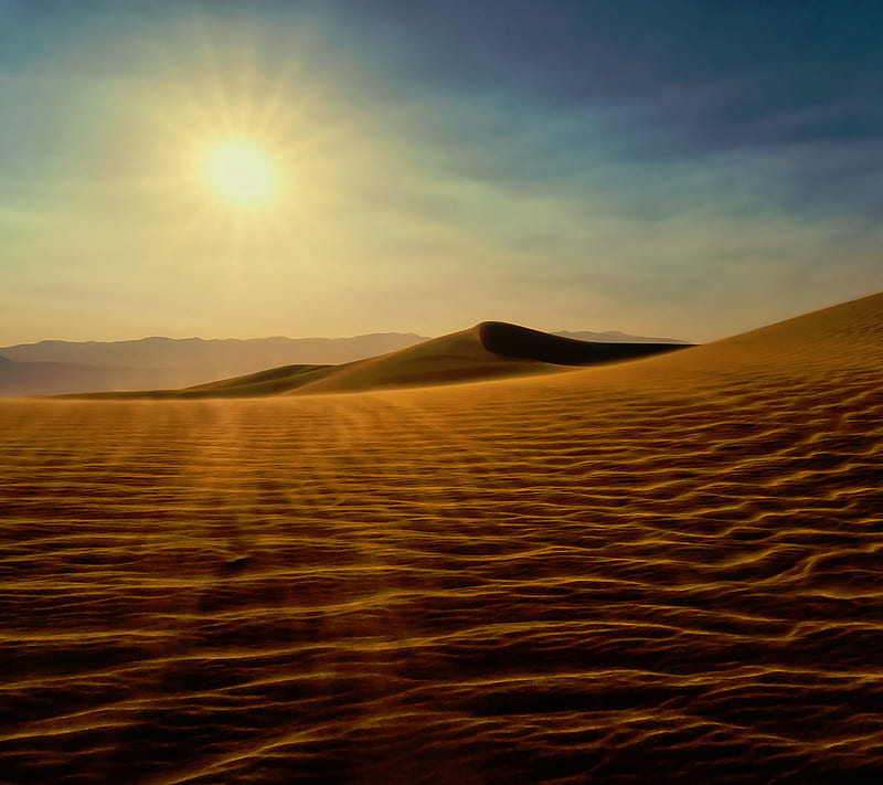 Desert Heat, high, nature, sand, sun, temperature, HD wallpaper