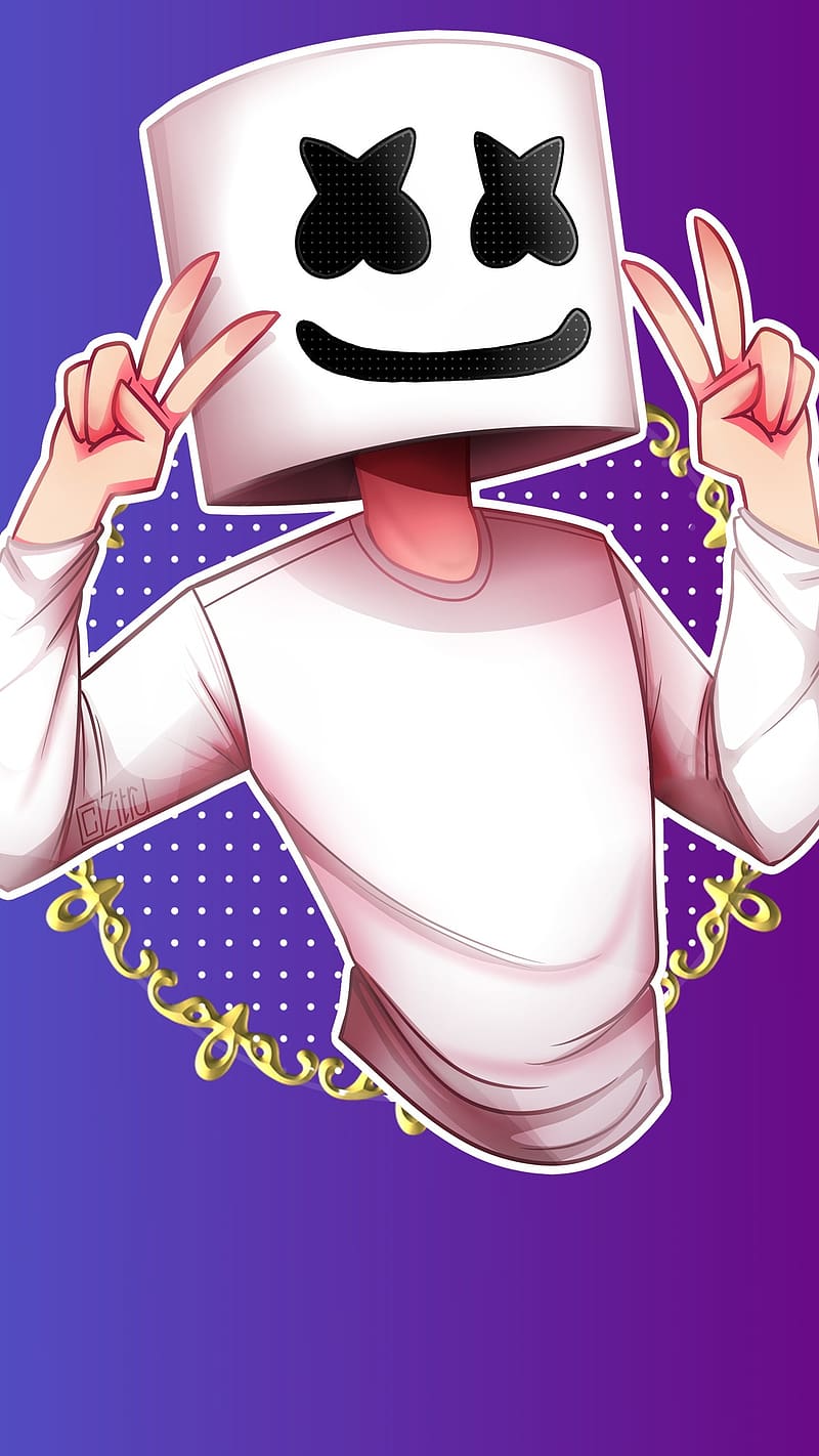 Marshmello Live Aniamtion Art, marshmello live, aniamtion art, HD phone ...