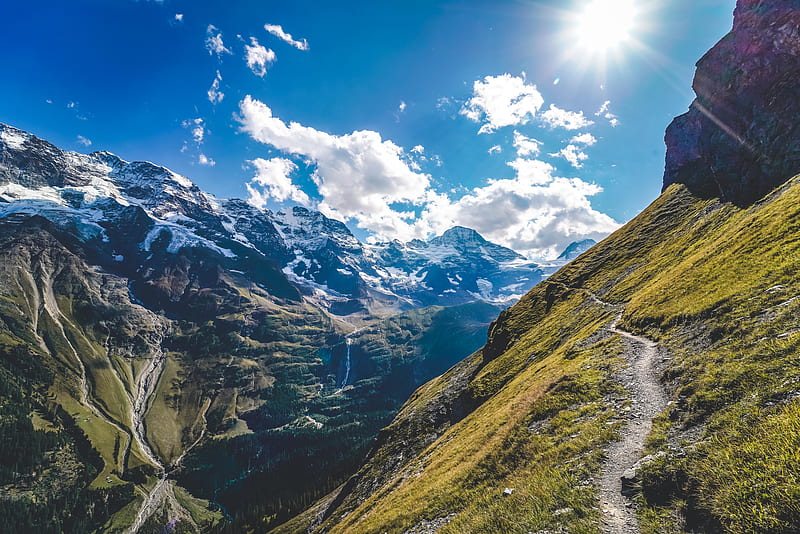 Bernese Alps , alps, mountains, landscape, nature, HD wallpaper