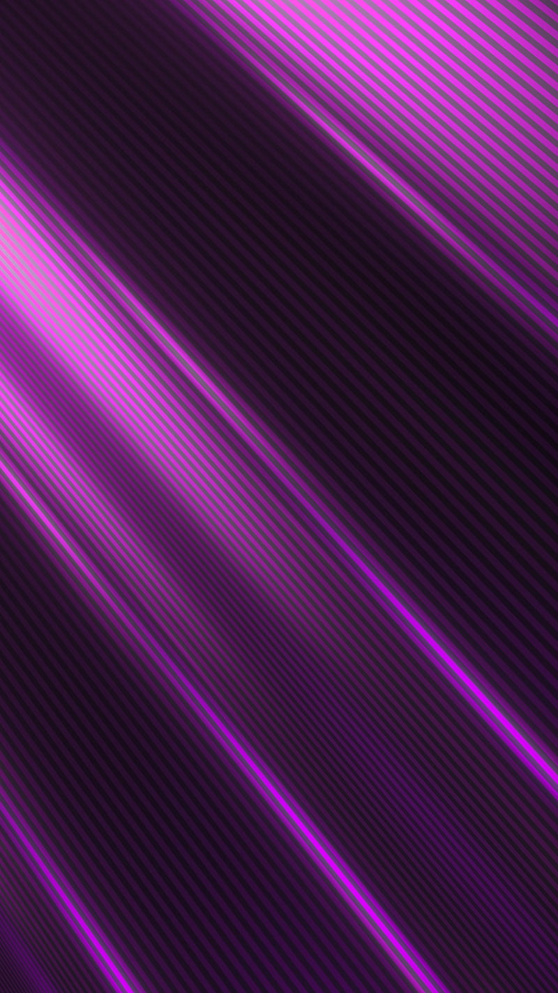 Lines, 3d, abstract, gloss, line, metal, purple, reflection, trahko, wave, wavy, HD phone wallpaper