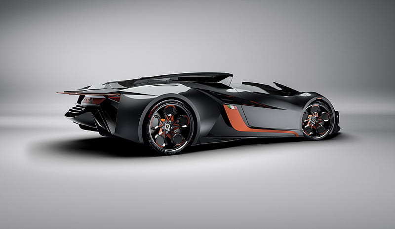 Lamborghini Diamante Concept Side View, lamborghini, behance, carros, HD wallpaper