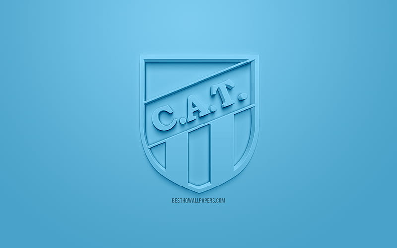 2K free download | Atletico Tucuman, creative 3D logo, blue background ...