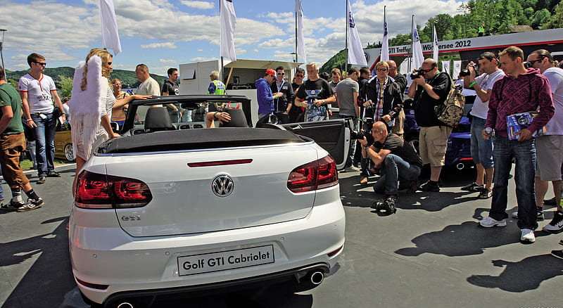 2013 Volkswagen Golf GTI Cabriolet at Wörthersee GTI Meeting , car, HD wallpaper