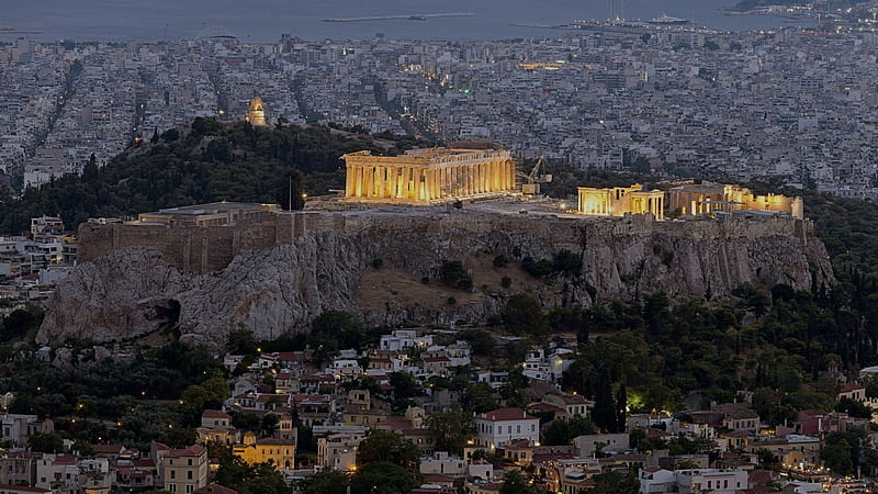 Acropolis Of Athens Panorama Data Src Athens, Athens City, HD wallpaper