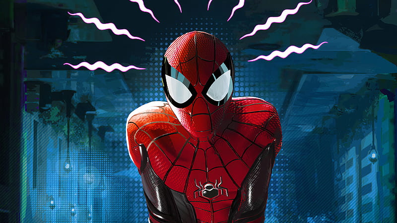 Spiderman Sense, spiderman, superheroes, artwork, digital-art, art, artstation, HD wallpaper