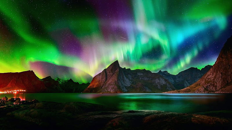 Aurora boreal, naturaleza, cielo, luz, aurora, Fondo de pantalla HD | Peakpx