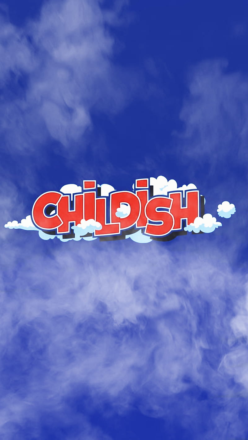 Childish tgf, clouds, jk, HD phone wallpaper