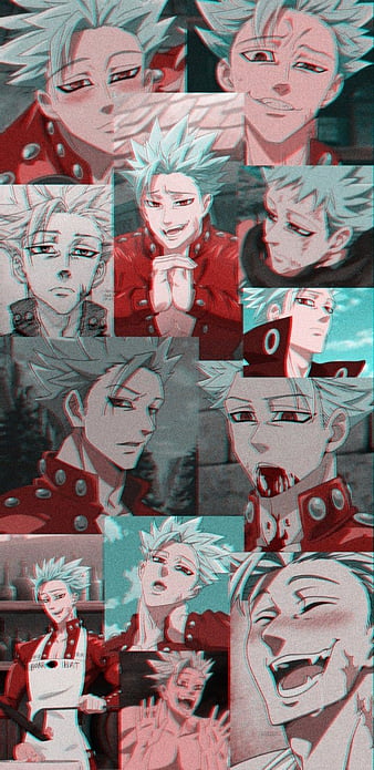 Ban, amimes, anime, animesfw, red, vermelho, HD phone wallpaper