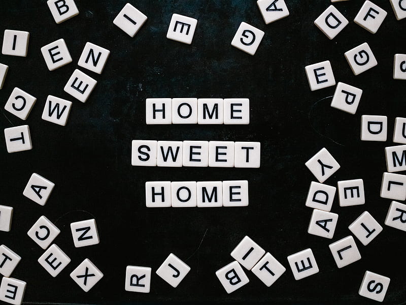 letters, words, phrase, home, HD wallpaper
