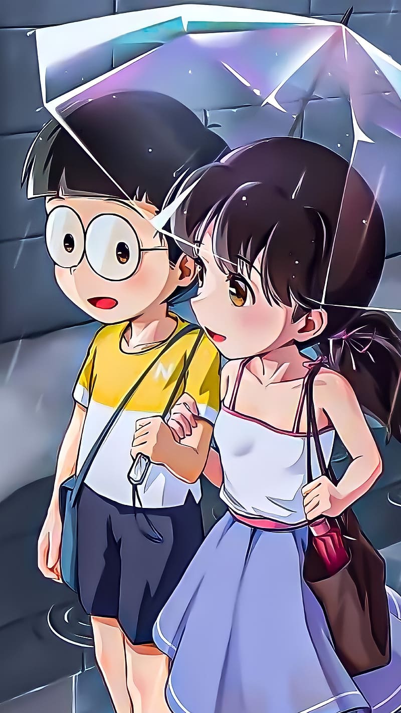 Love Wale, Nobita And Shizuka, cartoon, animated, care, HD phone wallpaper  | Peakpx