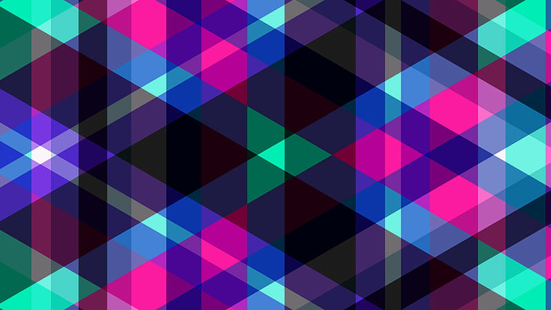 Colorful Diamond Shapes Pattern, HD wallpaper