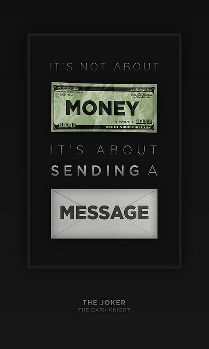 Message, joker, money, quote, send, HD phone wallpaper