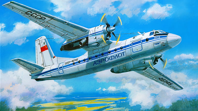 Antonov An-24, Antonov, AN-24, Aircraft, Plane, HD wallpaper