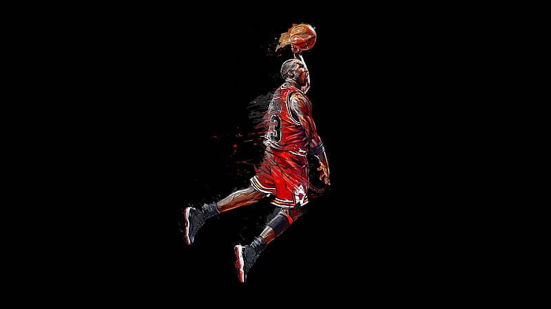 michael jordan, basketball, artwork, esports, HD wallpaper