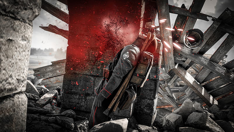 Battlefield 1 Gun Shot, battlefield-1, games, blood, HD wallpaper