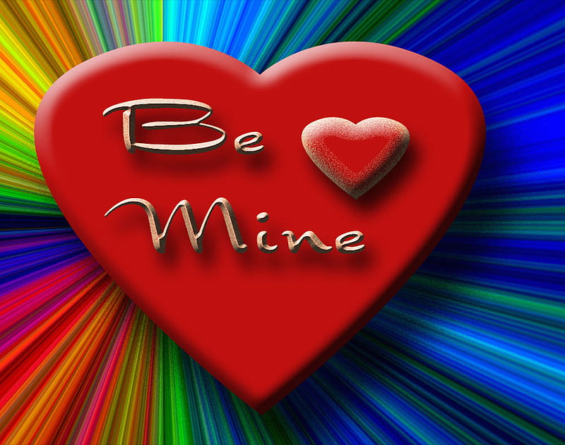 Be mine, aesthetics, heart, love, lovely, pink, sky, valentines