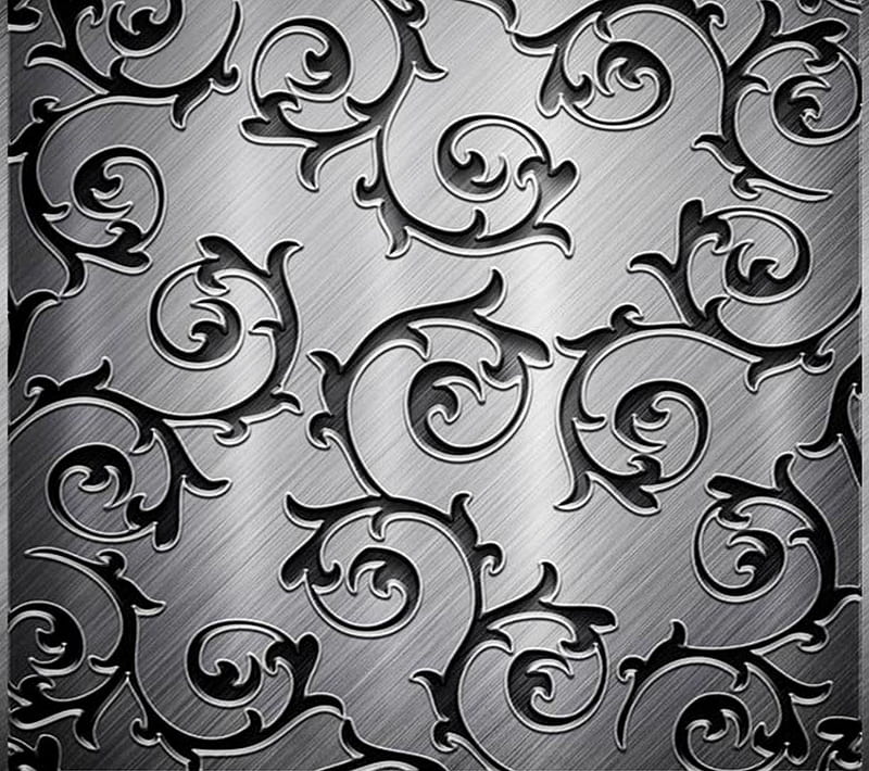 silwer, abstract, background, metal, silver, HD wallpaper