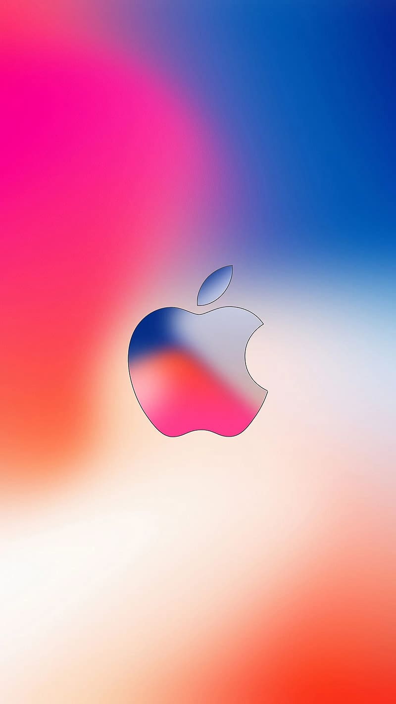 Iphone Screen, Colourful Apple Logo, apple logo, iphone logo, HD phone ...