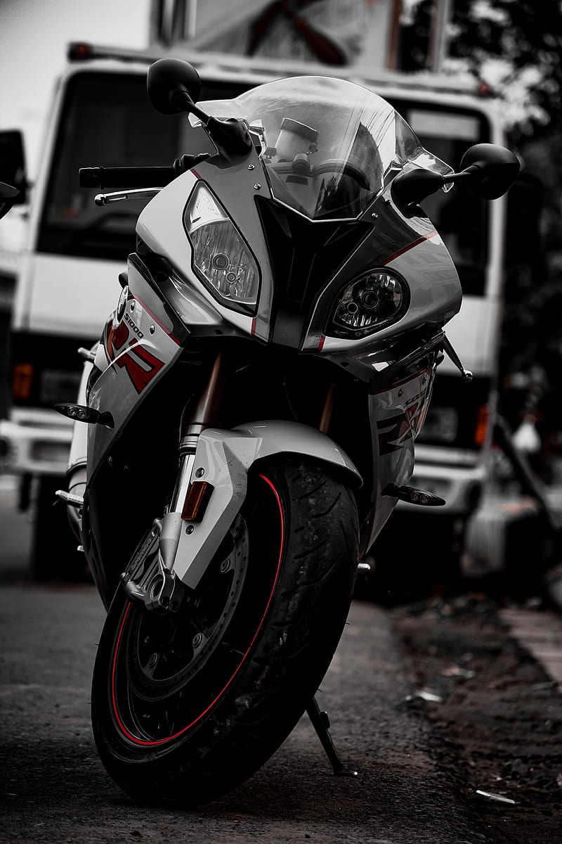 Bmw S1000 RR, motorcycle, superbike, moody, night, black, speed, bike, editing, HD phone wallpaper
