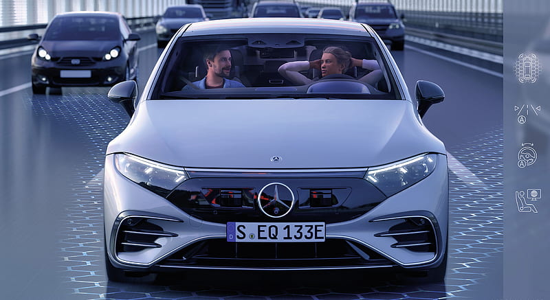 2022 Mercedes-Benz EQS - DRIVE PILOT , car, HD wallpaper