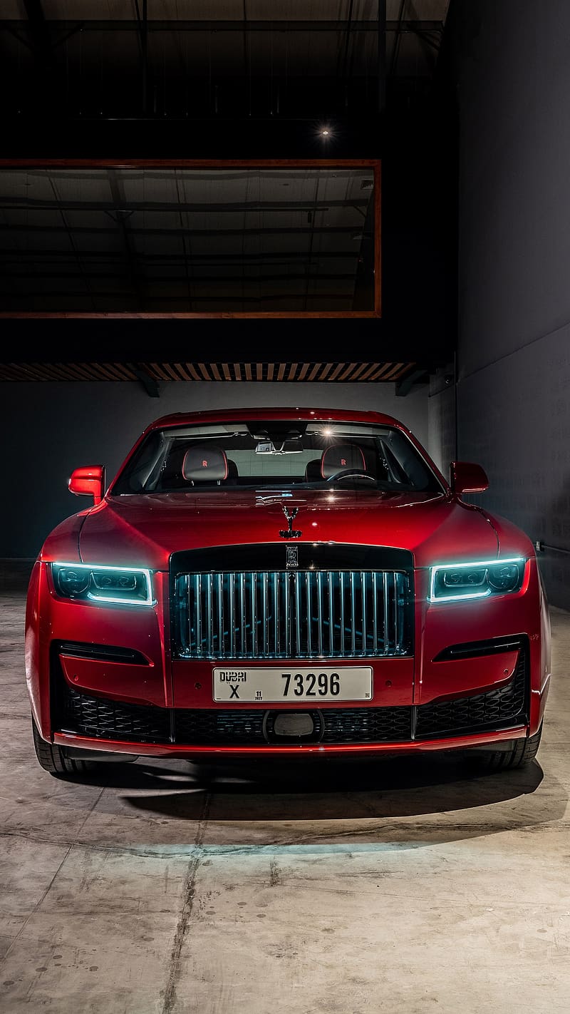 RollsRoyce Red Phantom has tiny crystal particles in its paint
