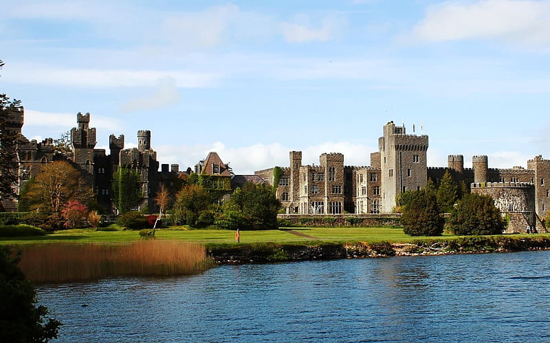 Ashford Castle County Mayo Ireland-Nature Landscape, HD wallpaper