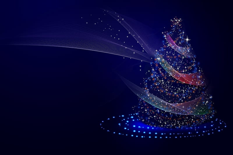 Christmas Tree Illustrations, christmas, illustration, celebrations, HD wallpaper