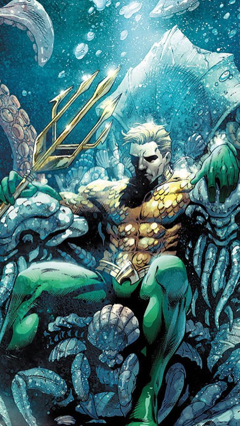 Aquaman Arthur Curry Dc Dc Comics Hero Justice League King King Of Atlantis Hd Mobile Wallpaper Peakpx