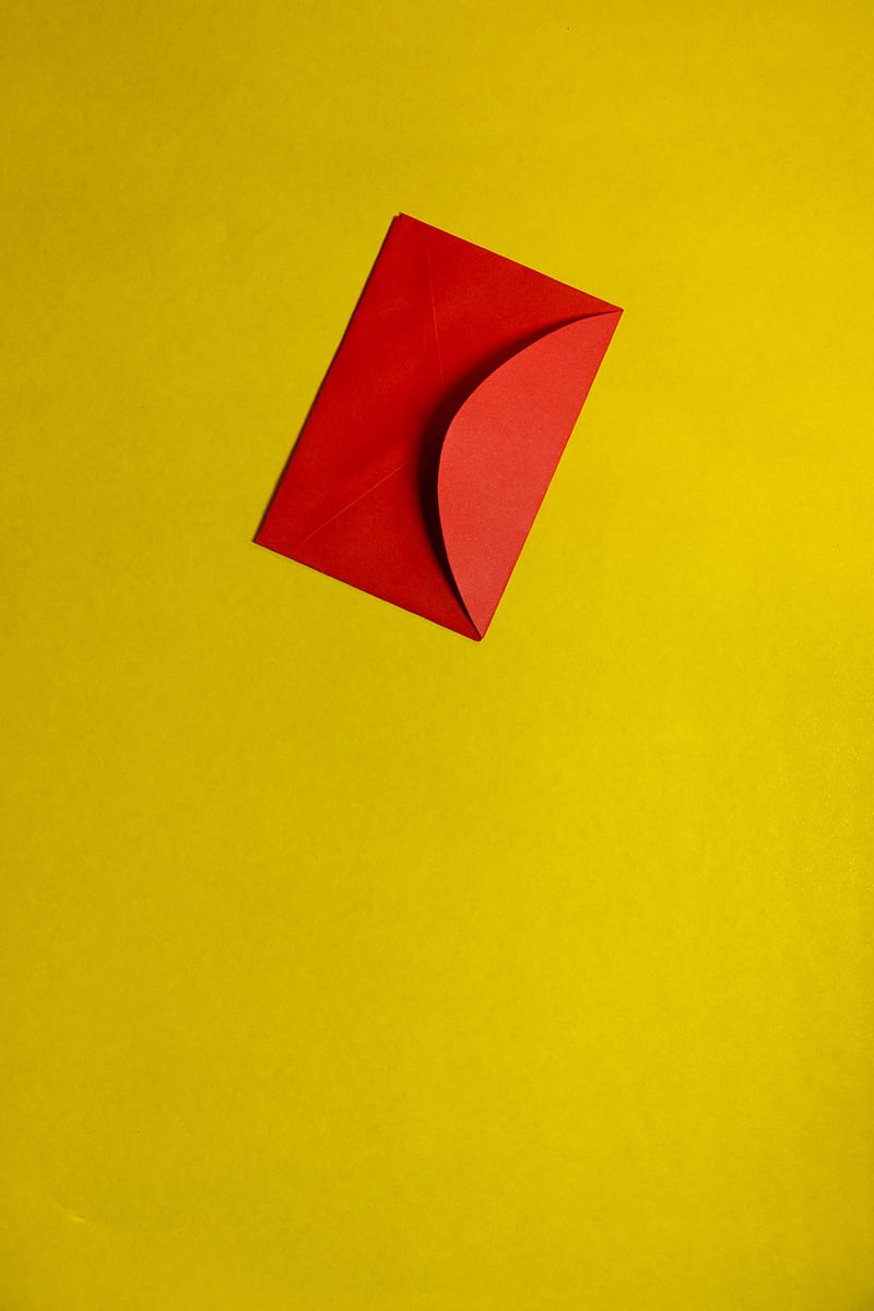 envelope, letter, paper, yellow, background, HD phone wallpaper
