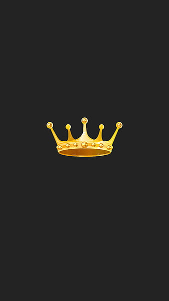 Crown, king, queen, gold, black, , golden, love, HD phone wallpaper
