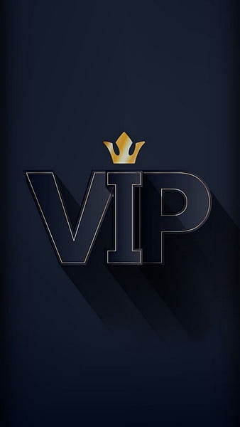 VIP - Glitter gold logo with crown and flourishes element on black  background. Vector illustration. Stock Vector by ©S-E-R-G-O 249073948