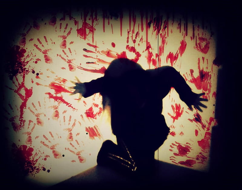 a murderer wiping the blood off their hands, red, bloody, murderer, death, help, smear, prints, black, victim, blood, hands, smudge, murder, dark, white, HD wallpaper
