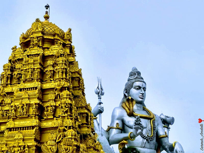Shiva, shiva temple, lord shiva, HD wallpaper