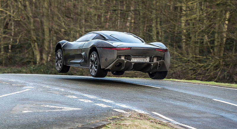 2015 Jaguar C-X75: James Bond Car from Spectre - Testing - Rear, HD wallpaper