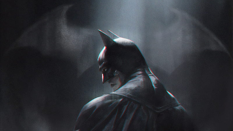 Batman Wallpaper 4K, Dark, Illustration