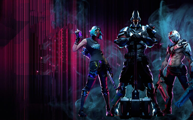 Fortnite, 2019, chapter 2, main characters, poster, promotional materials, HD wallpaper