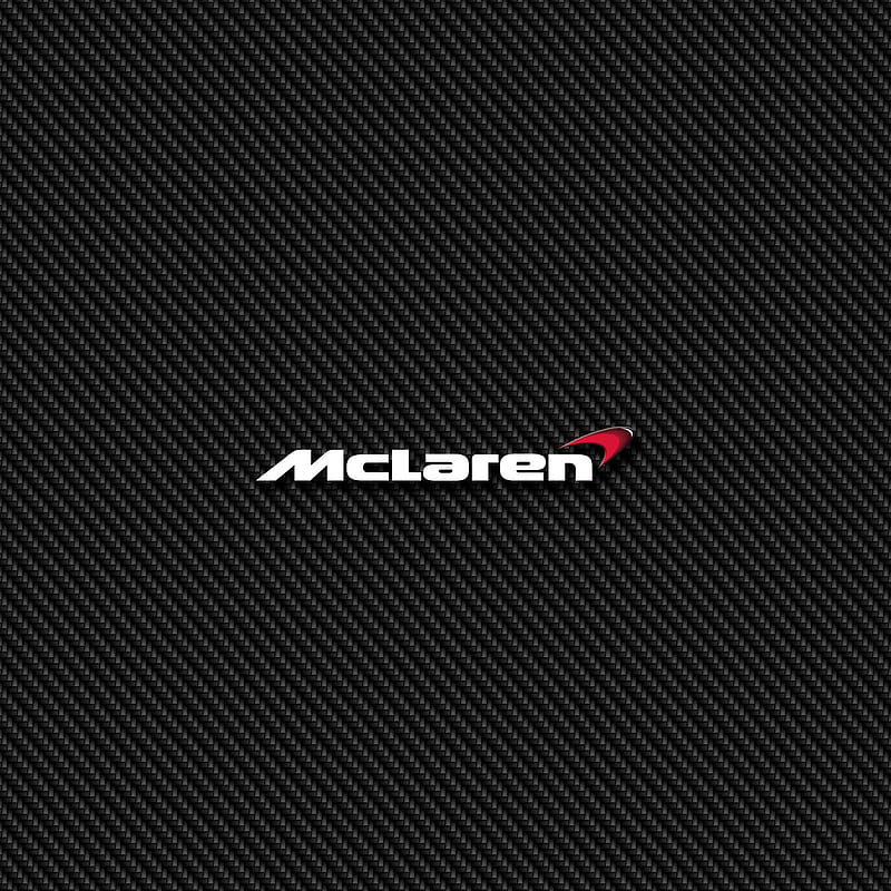 McLaren Carbon, badge, emblem, logo, HD phone wallpaper
