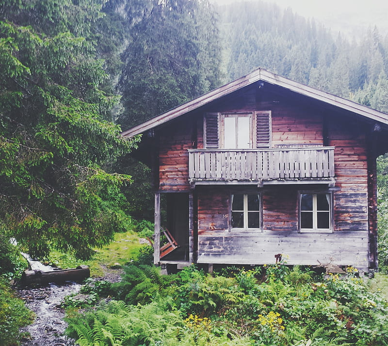 Hunting Lodge, austria, europe, landscape, tirol, HD wallpaper