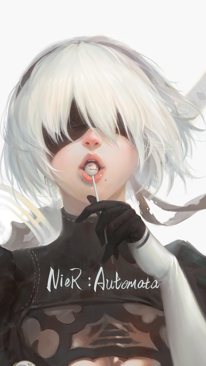 🫠 • • - Anime: Nier Automata - Character: 2B • • Tags 🏷️ #nierautomata  #nierautomataanime #2b #animeicons #animescene #animeedits…