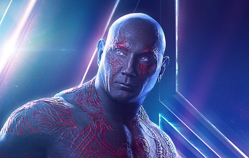 Drax In Avengers Infinity War New Poster, drax-the-destroyer, avengers-infinity-war, movies, 2018-movies, poster, HD wallpaper