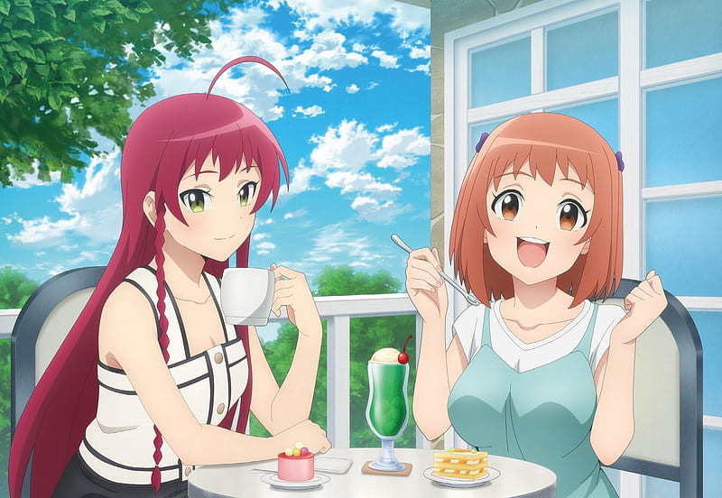 Anime, The Devil Is a Part-Timer!, Chiho Sasaki , Emi Yusa, HD wallpaper