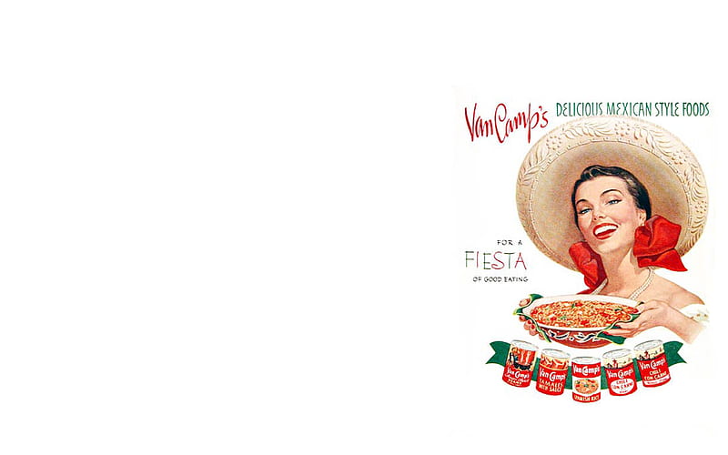 Van Camps, mexican, food, made, abstract, us, advertisement, HD wallpaper