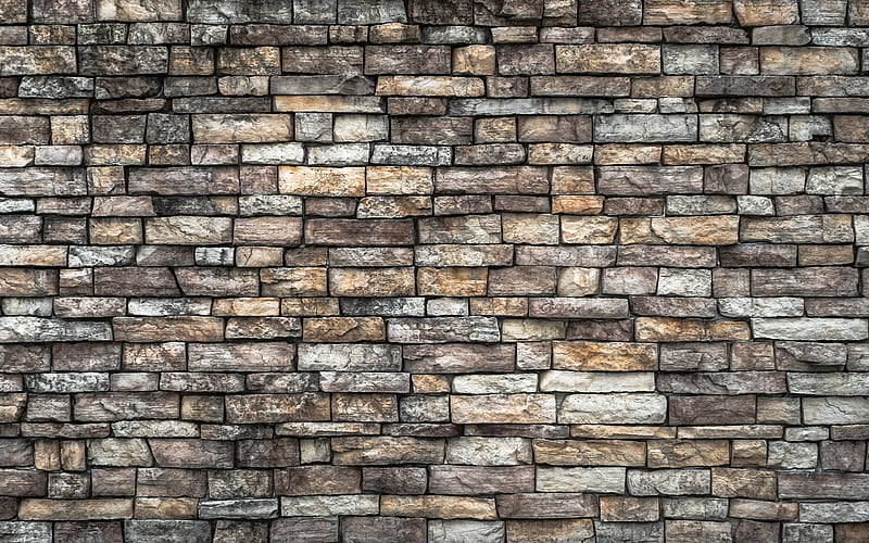 gray stone wall macro, natural rock texture, stone textures, gray stones, stone backgrounds, background with natural rock, gray backgrounds, HD wallpaper