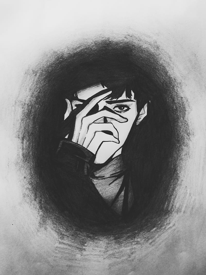 Sora Arts  New drawing Black and white Dabi from anime  Facebook